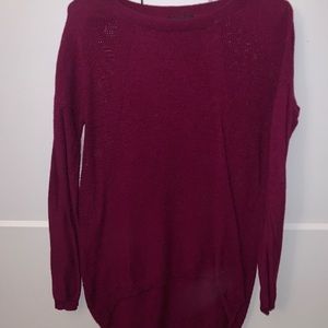 Burgundy long sweater